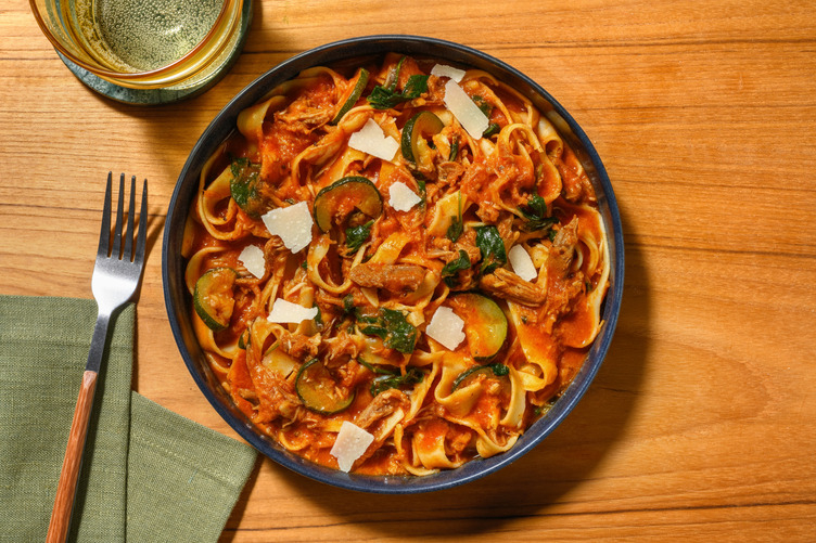 Saucy Double Beef Brisket Ragu Fettuccine