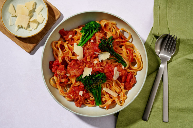 Old Bay Pulled Pork Ragu Fettuccine 