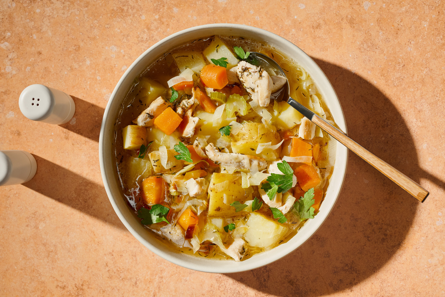 One-Pot Double Herby Chicken & Veggie Stew
