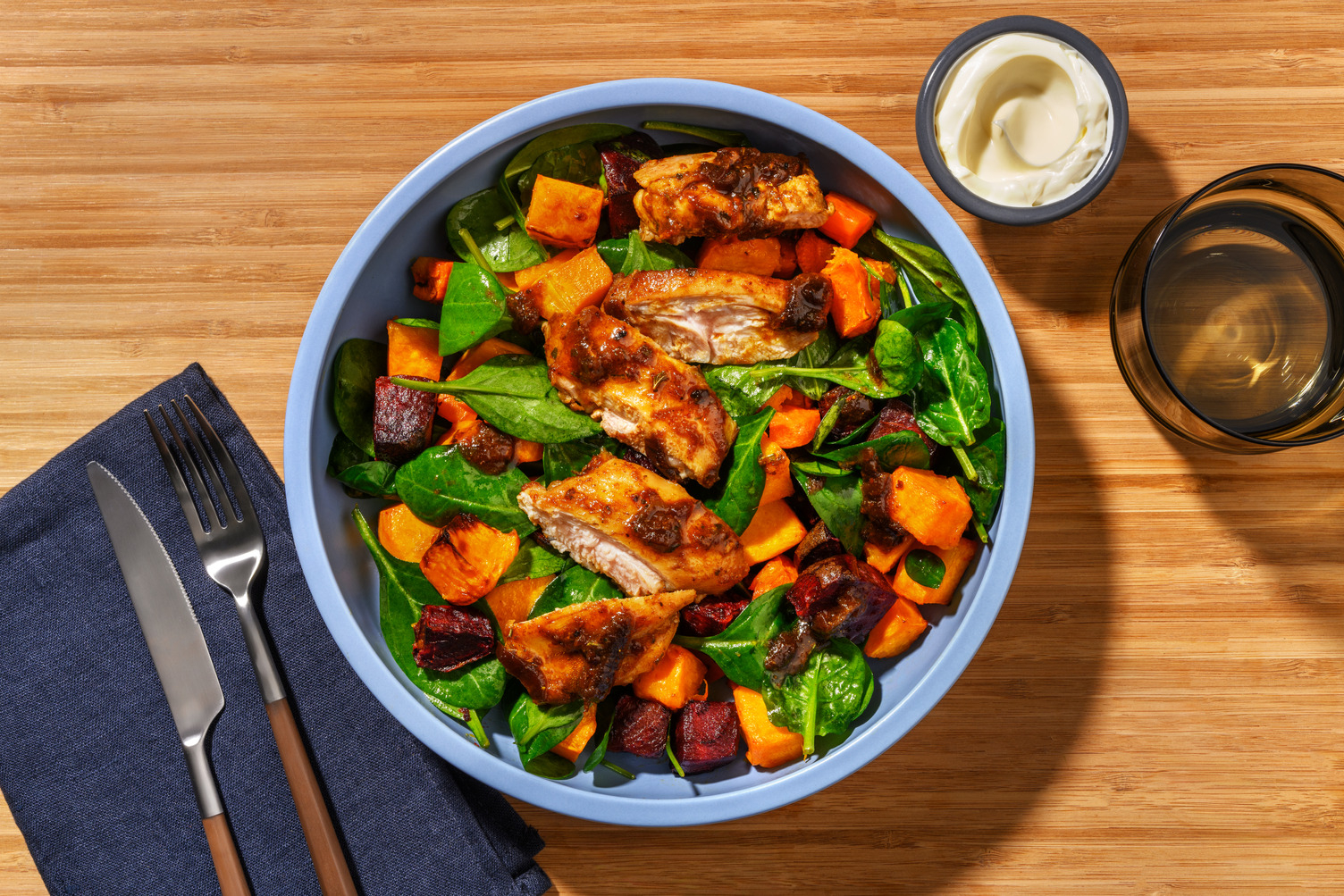 Chermoula Chicken & Roast Pumpkin Toss