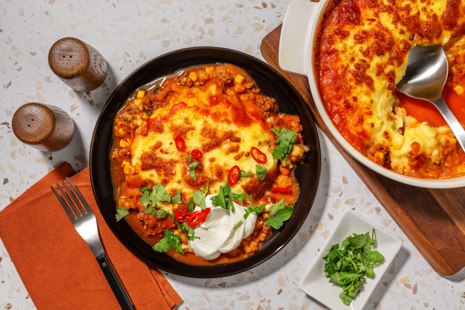 Loaded Double Tex-Mex Beef & Pork Pie