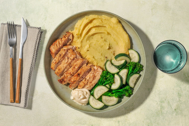 Honey Garlic Chicken & Creamy Mash