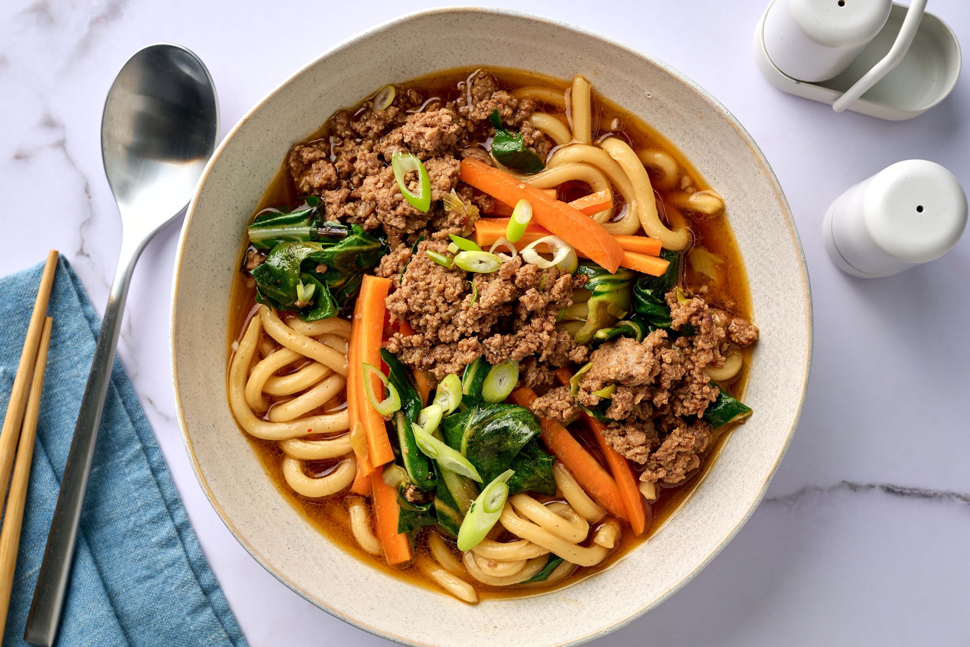 One-Pot Turkey and Udon Soup