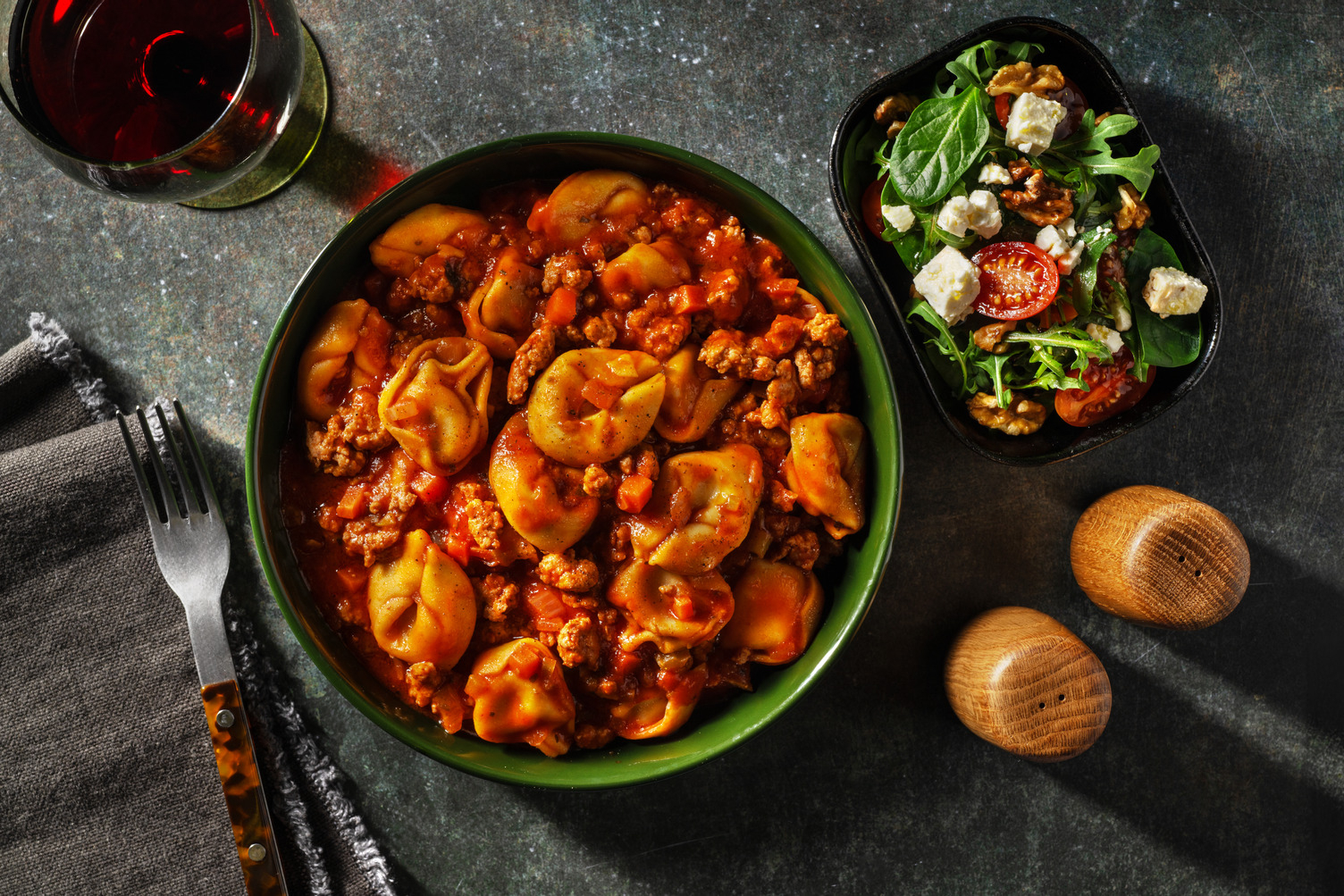 Pork Ragu & Spinach-Ricotta Tortellini