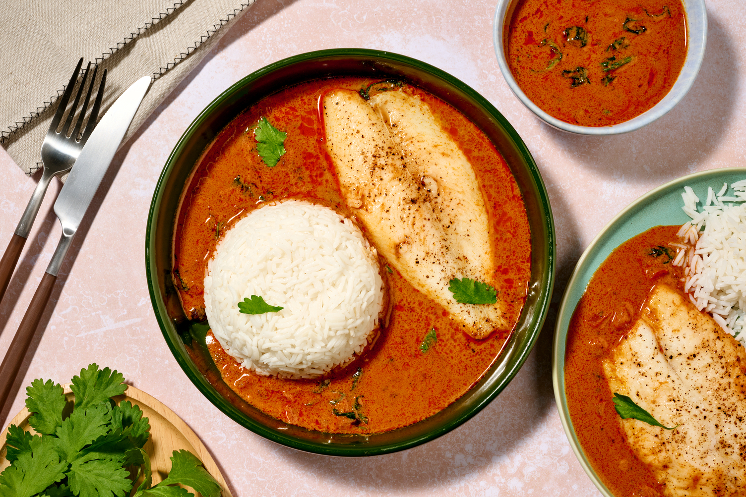 Double Bengali White Fish & Veggie Curry