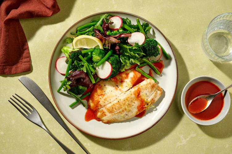 Lemon-Pepper Salmon & Broccoli Salad 