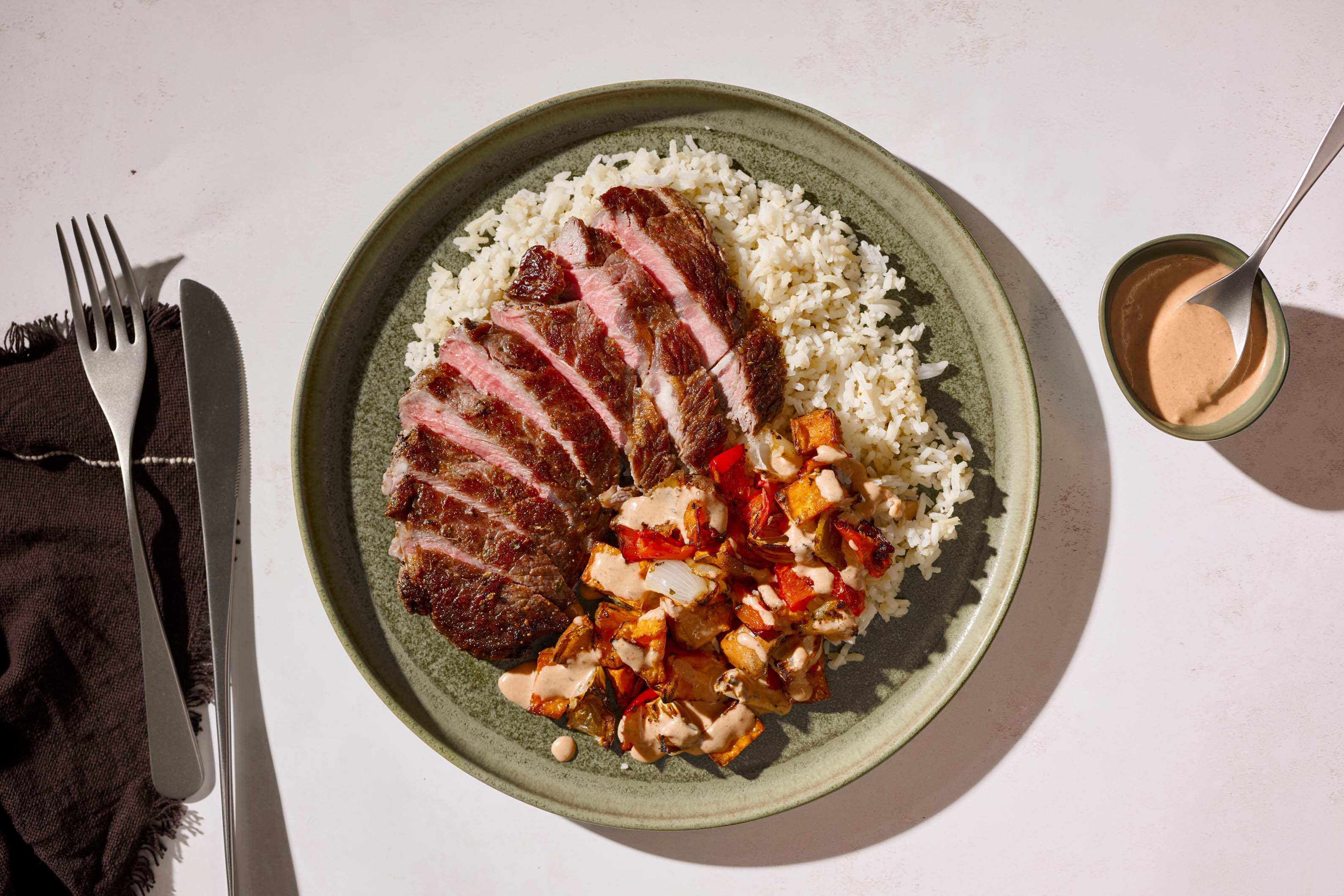 Choix du nutritionniste : Steak contre-filet en sauce crémeuse au chipotle