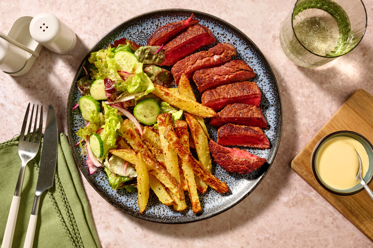 Pub-Style Beef Rump & Sweet Potato Fries