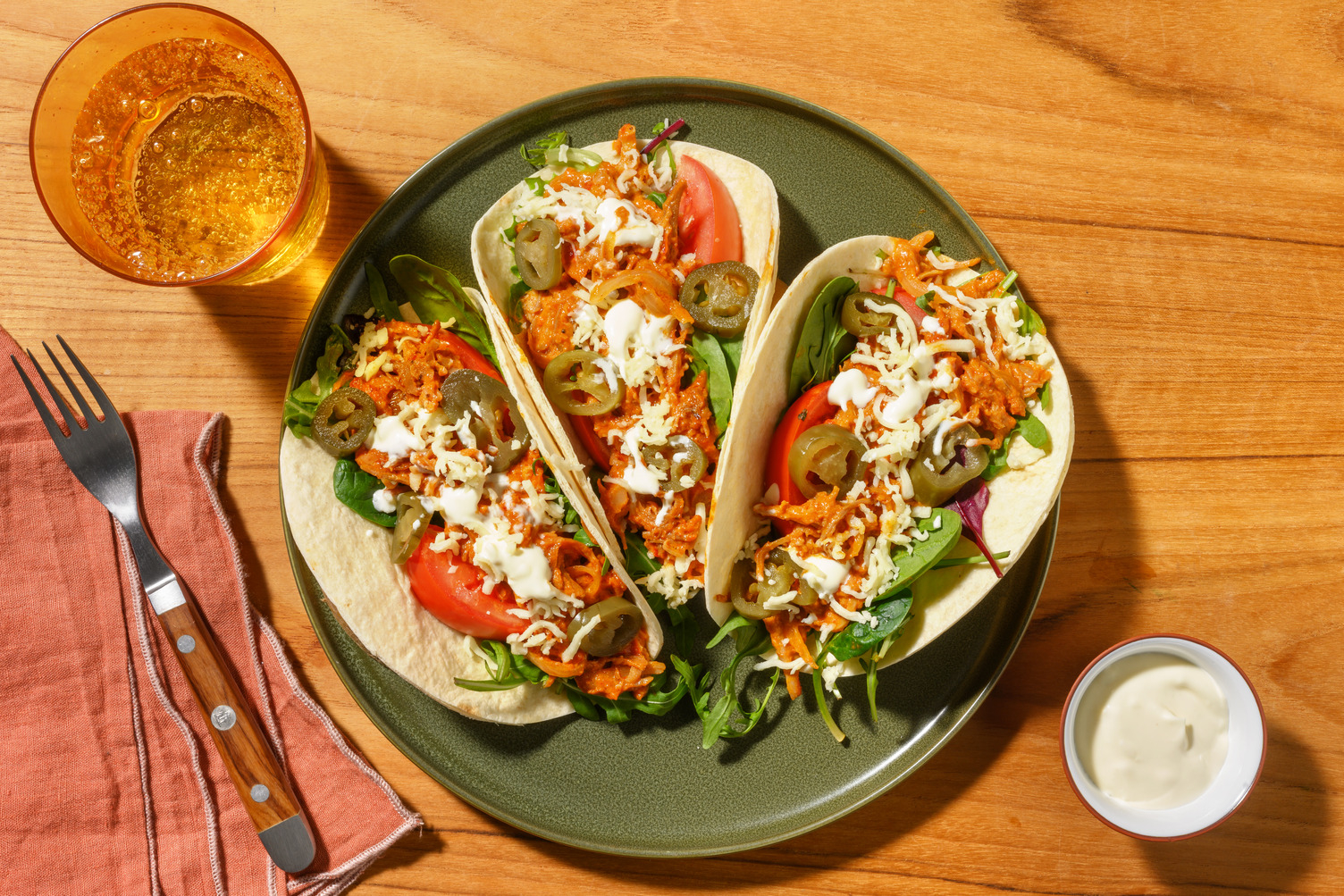 Cheat's Cheesy Double Chipotle Pulled Pork Tacos