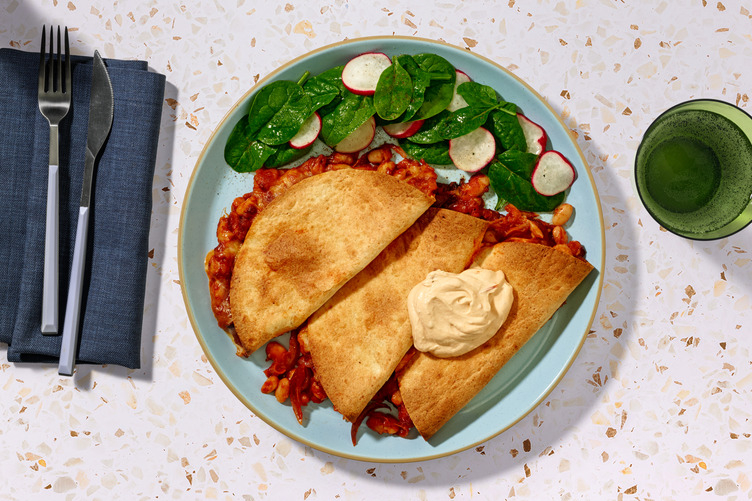 Tex-Mex Cannellini Bean Quesadillas