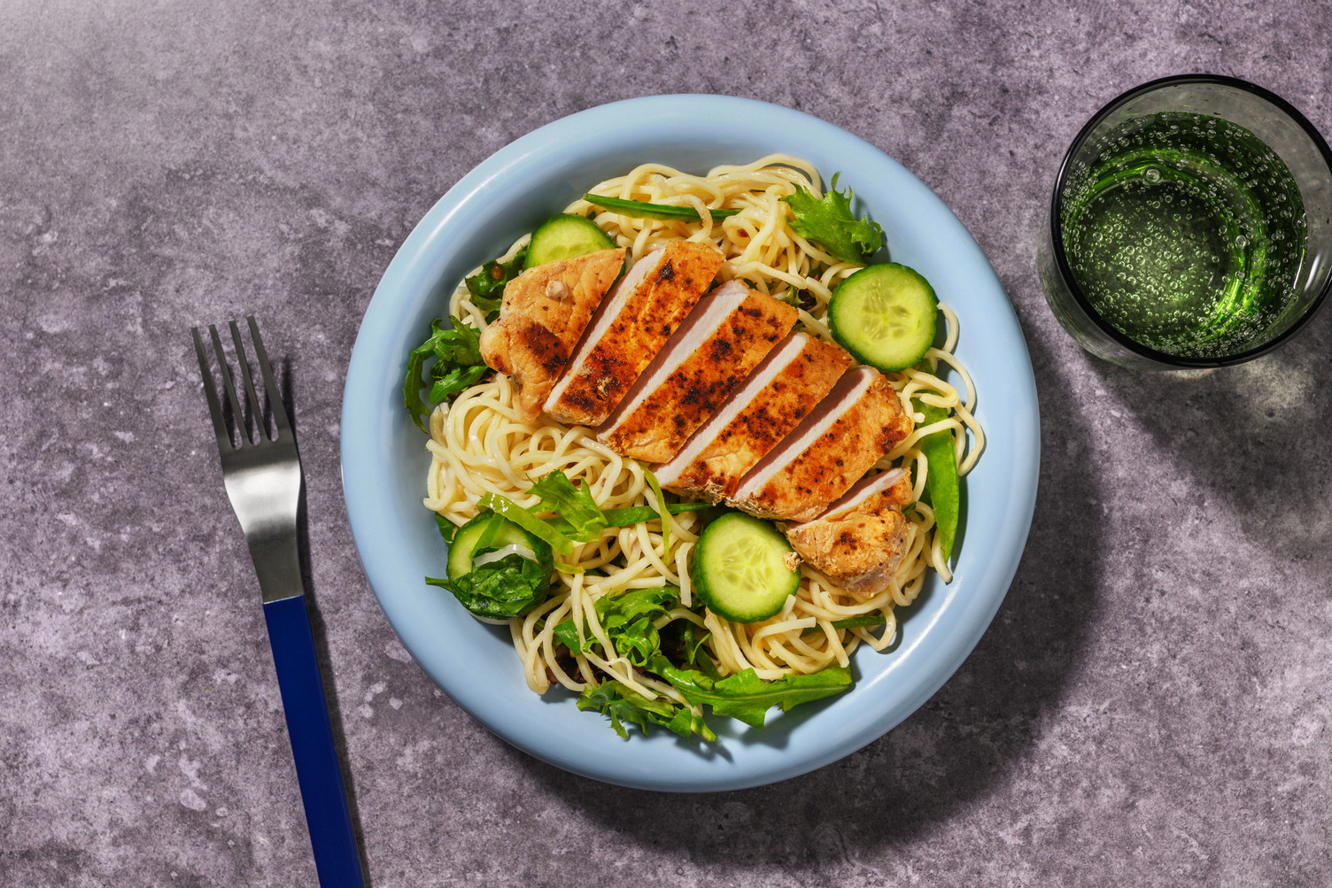 Satay Beef Steak & Egg Noodle Salad