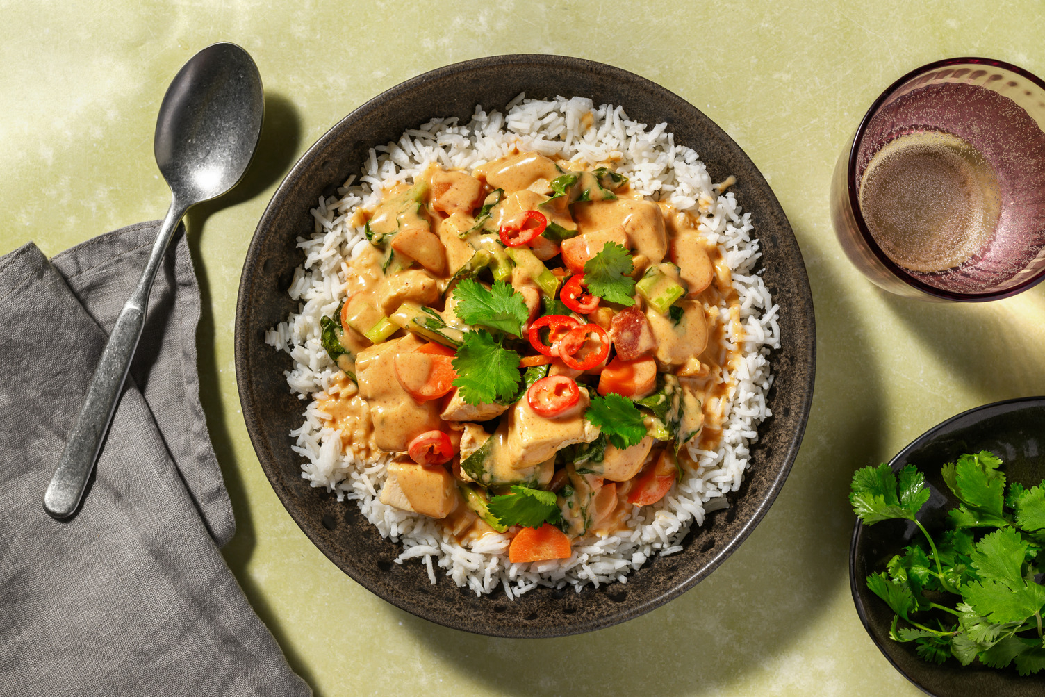 Fragrant Chicken & Peanut Coconut Curry 