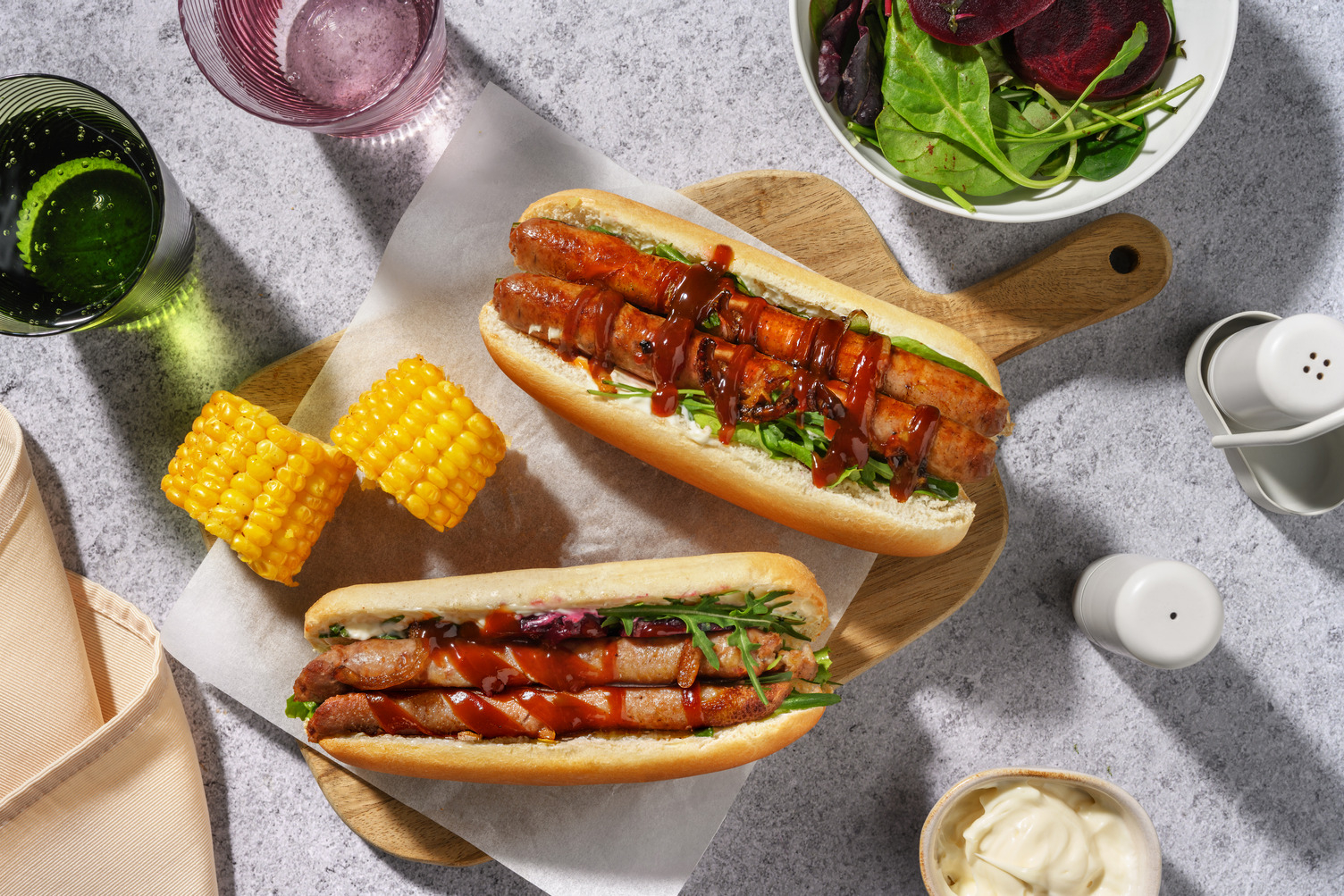 BBQ Pork & Pre-Prepped Onion Sausage Sizzle 