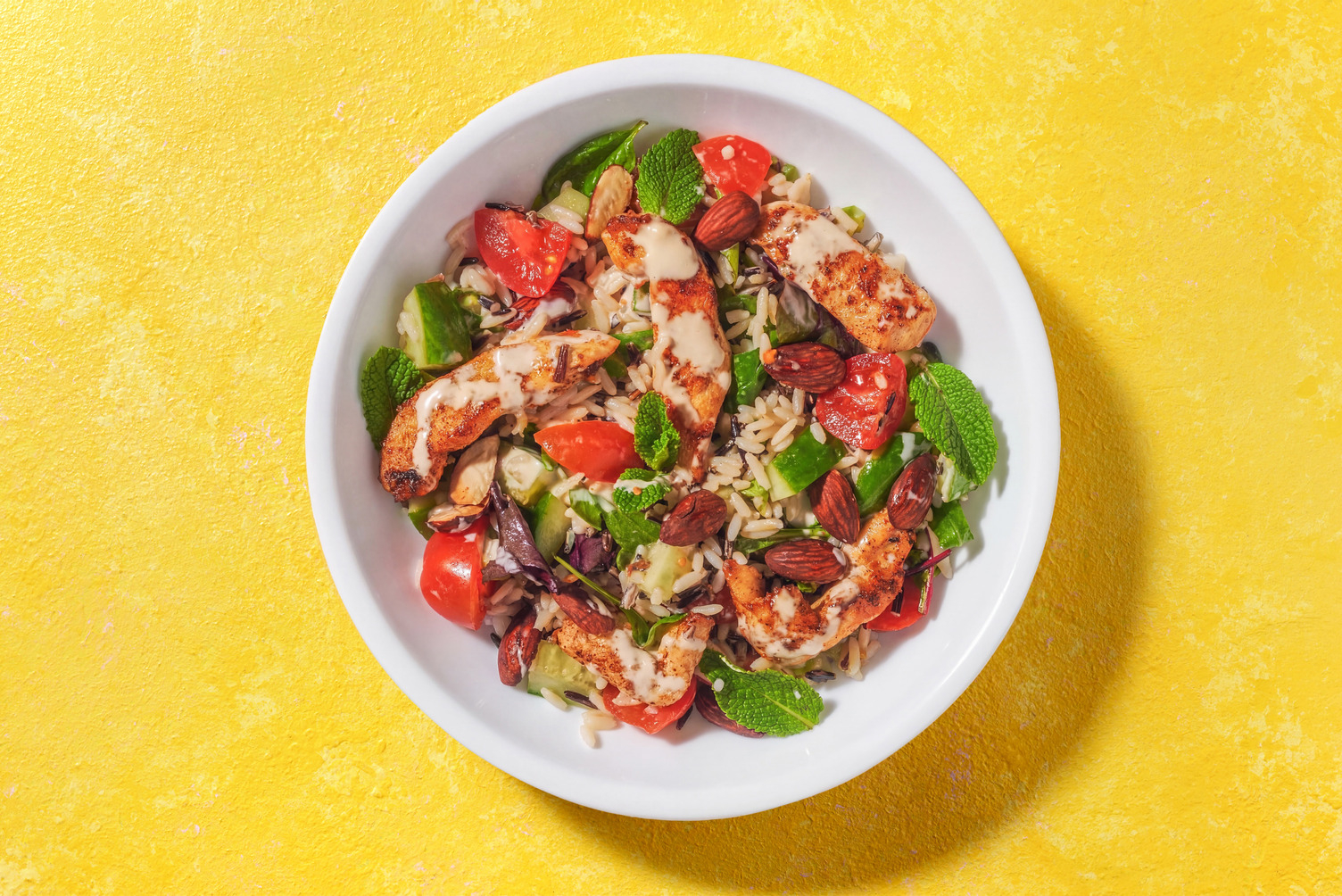 Fast Middle Eastern Chicken & Wild Rice Salad