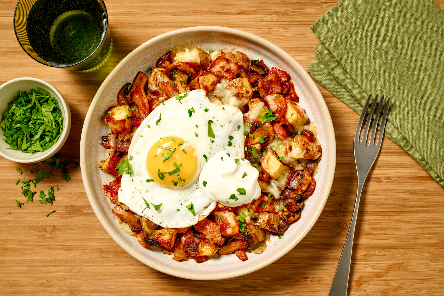 Austrian Bacon, Mushroom & Potato Hash