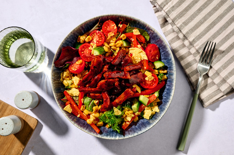 Glazed Tex-Mex Chicken & Corn Chip Salad