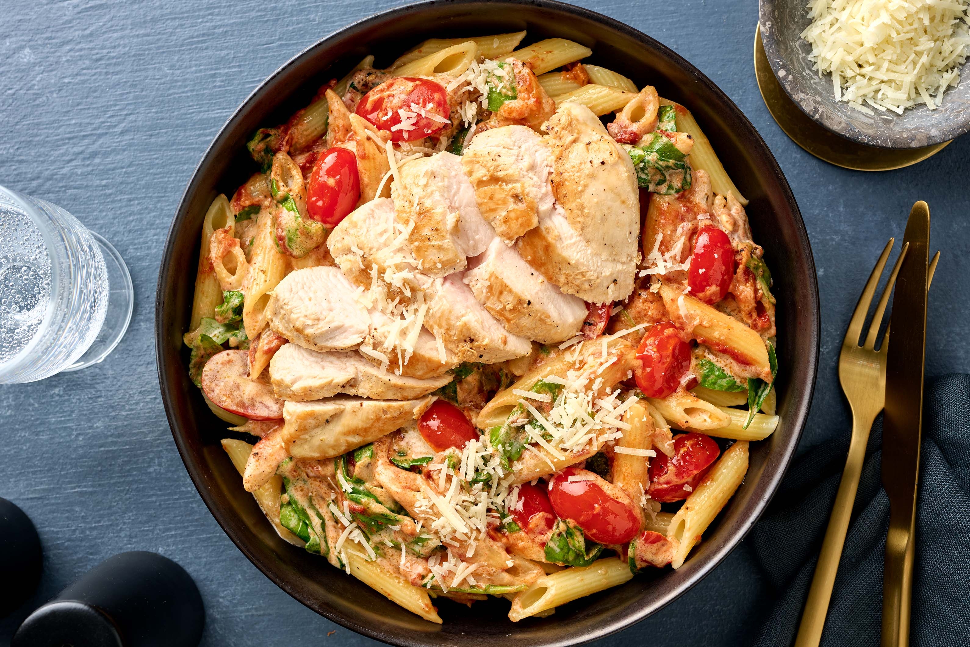 Poitrines de poulet saisies à l’assaisonnement italien