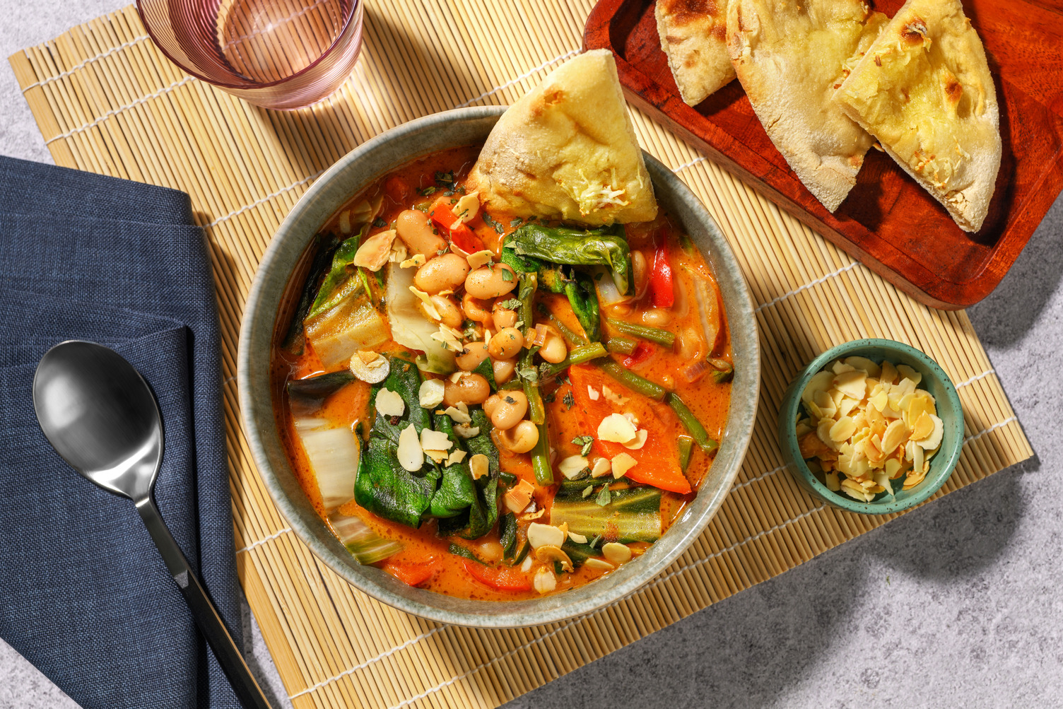 Morrocan Prawn, Cannellini Bean & Veggie Stew