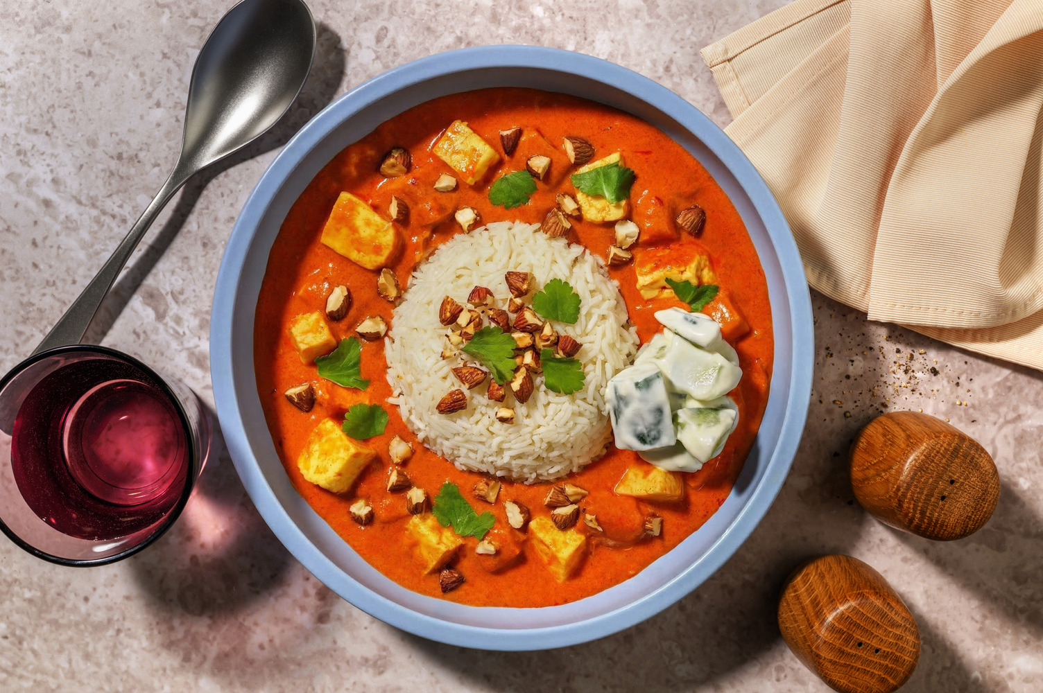 Quick Tandoori Pork Masala & Instant Rice 