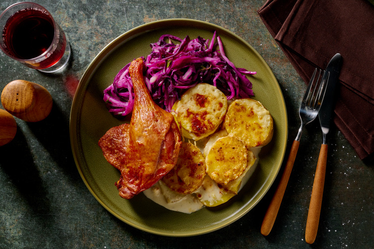 Confit Duck Leg & Dauphinoise Potatoes
