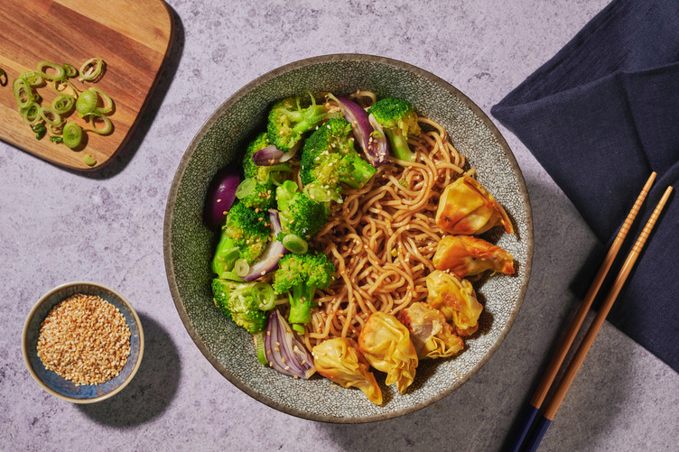 Chinese Prawn Wonton & Egg Noodle Bowl