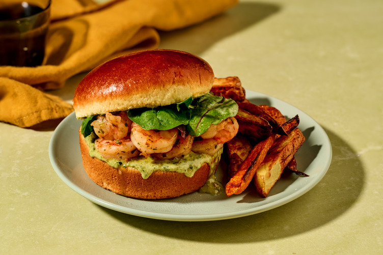 Garlic & Herb Pulled Pork Brioche Burger