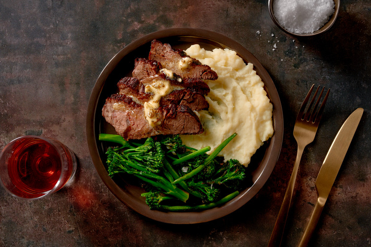 Prime Porterhouse Steak & Rosemary Butter