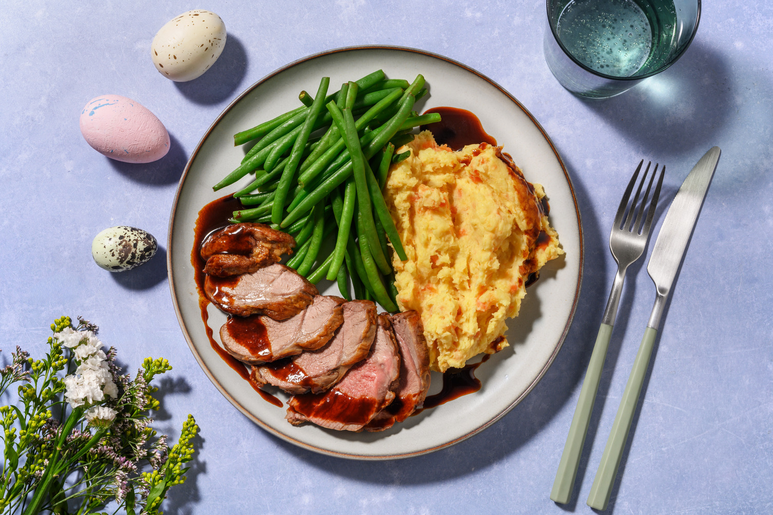 Roast Chicken & Cheesy Dijon Veggie Mash