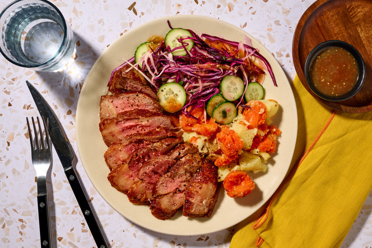 Abuela's Roast Beef Sirloin & Garlic Veggie Crush 