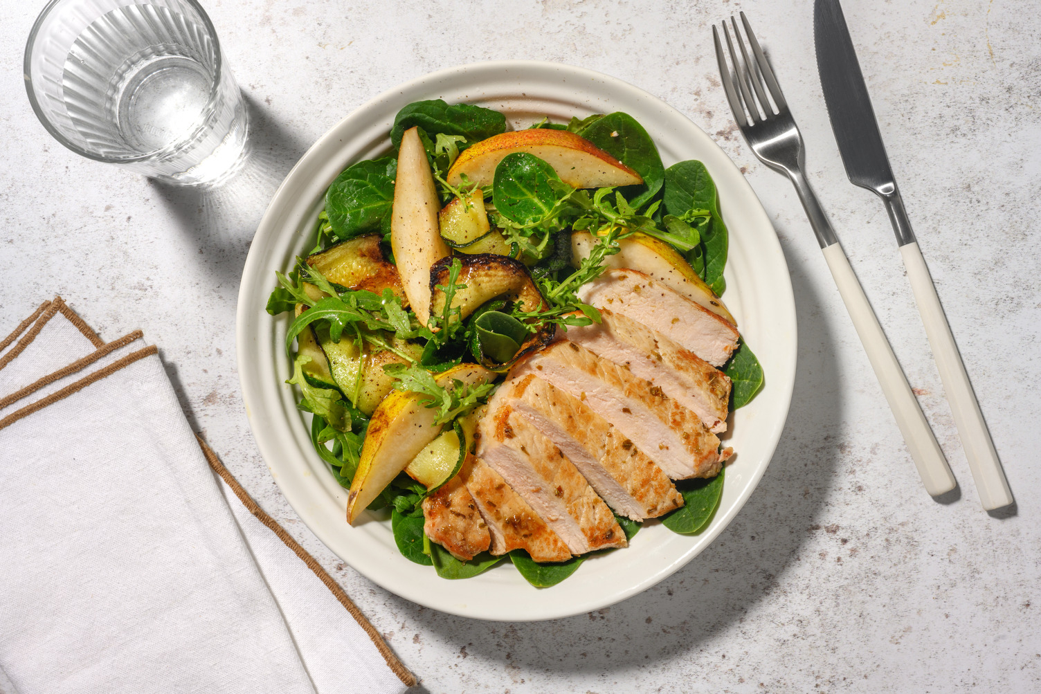 Oregano Beef Rump & Grilled Courgette Salad