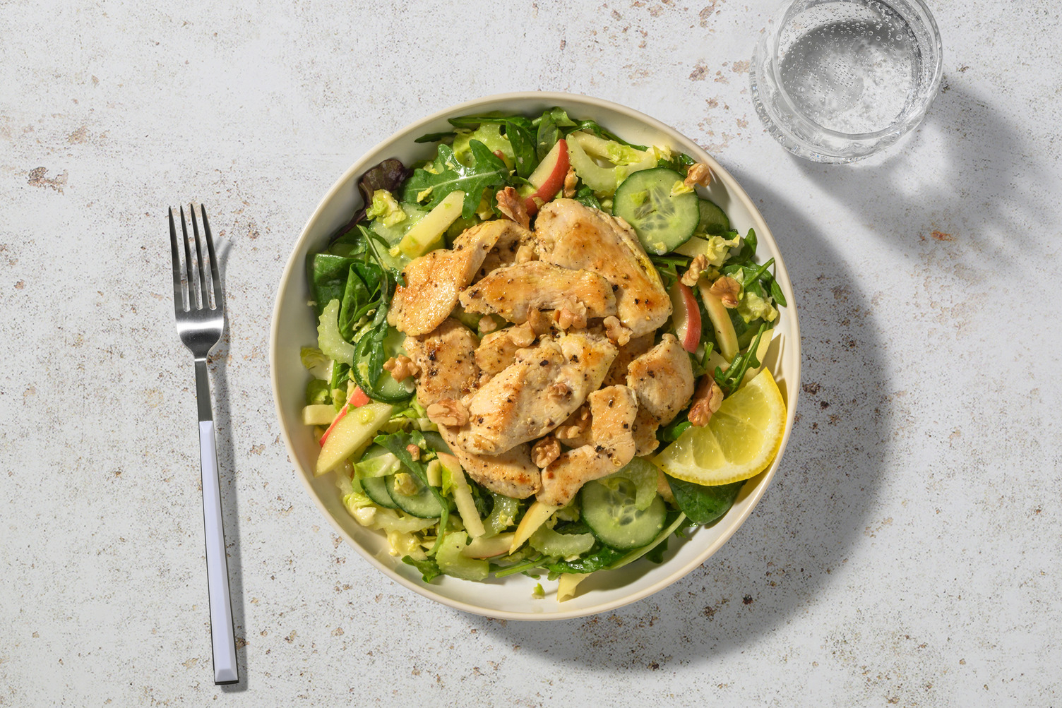 Waldorf-Style Zesty Salmon Salad