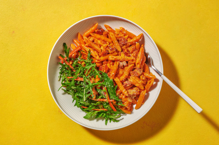 Creamy Bacon & Tomato Fasta-Pasta