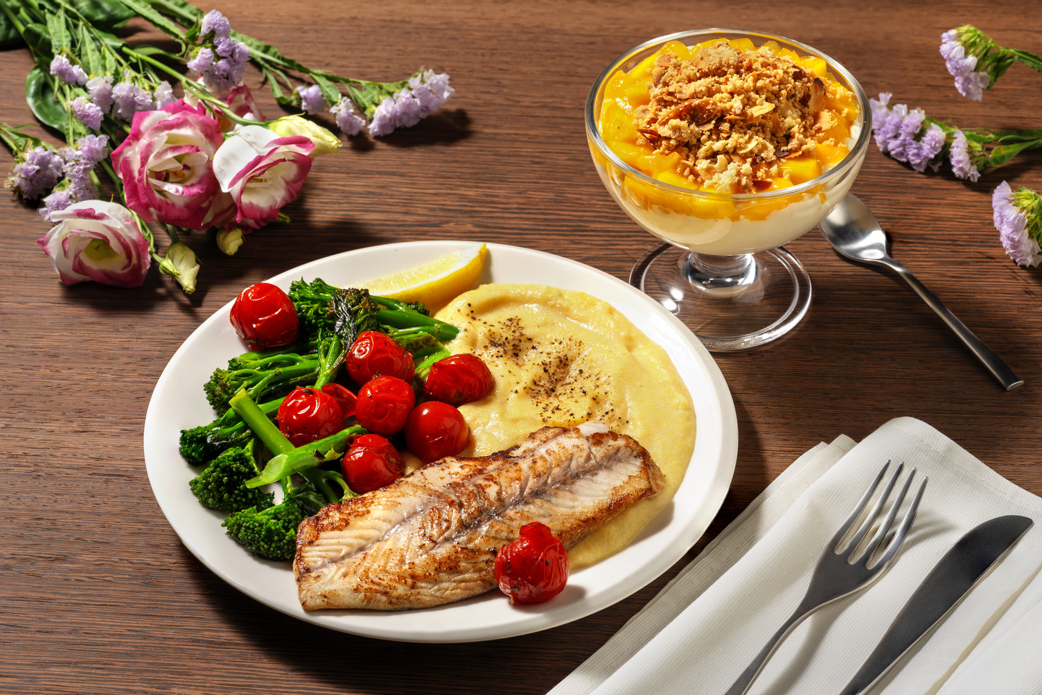 Deluxe Baked Hapuku & Parmesan Polenta for Dinner