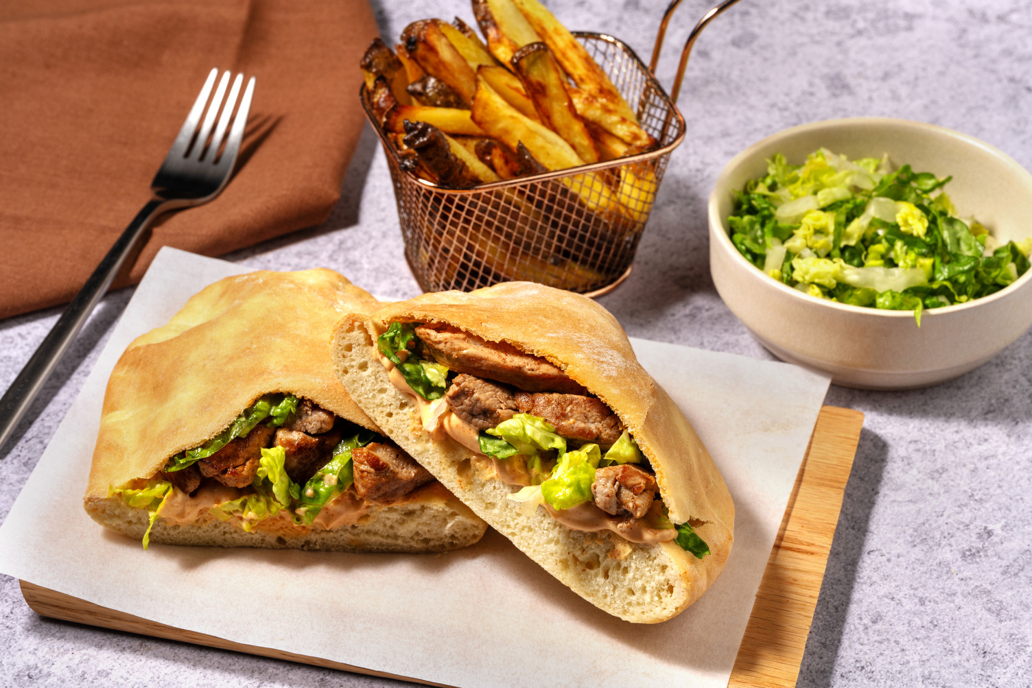 Caribbean Pork & Pineapple Pita Pockets 