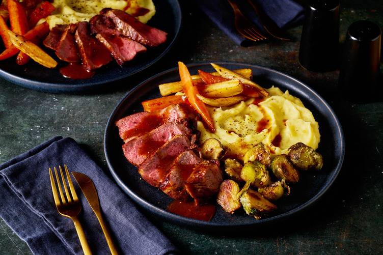 Rich Roast Lamb & Parmesan Brussels Sprouts