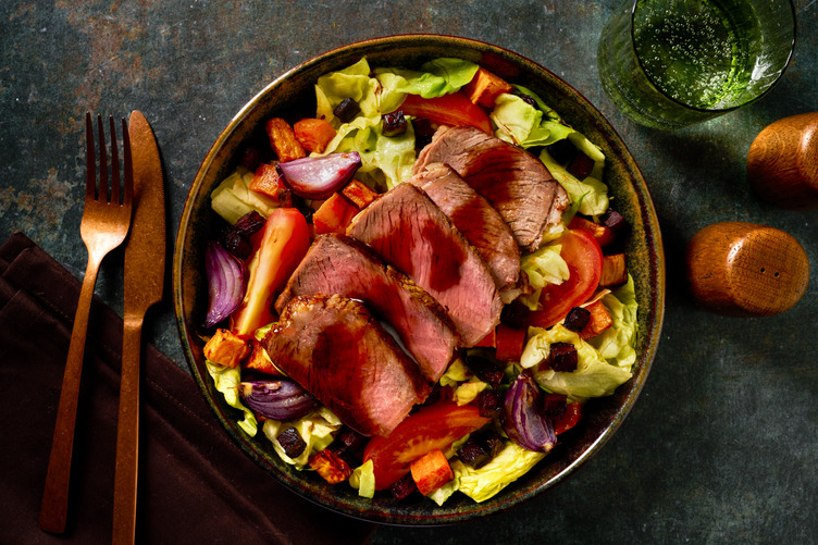 Luxe Roast Lamb & Garlic Root Veggie Toss