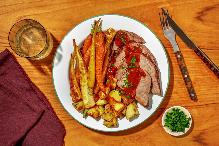 Top Lamb Rump & Braised Rainbow Carrots