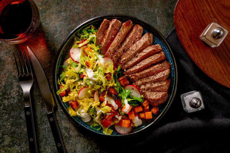 Prime Roast Lamb Rump & Pumpkin Salad