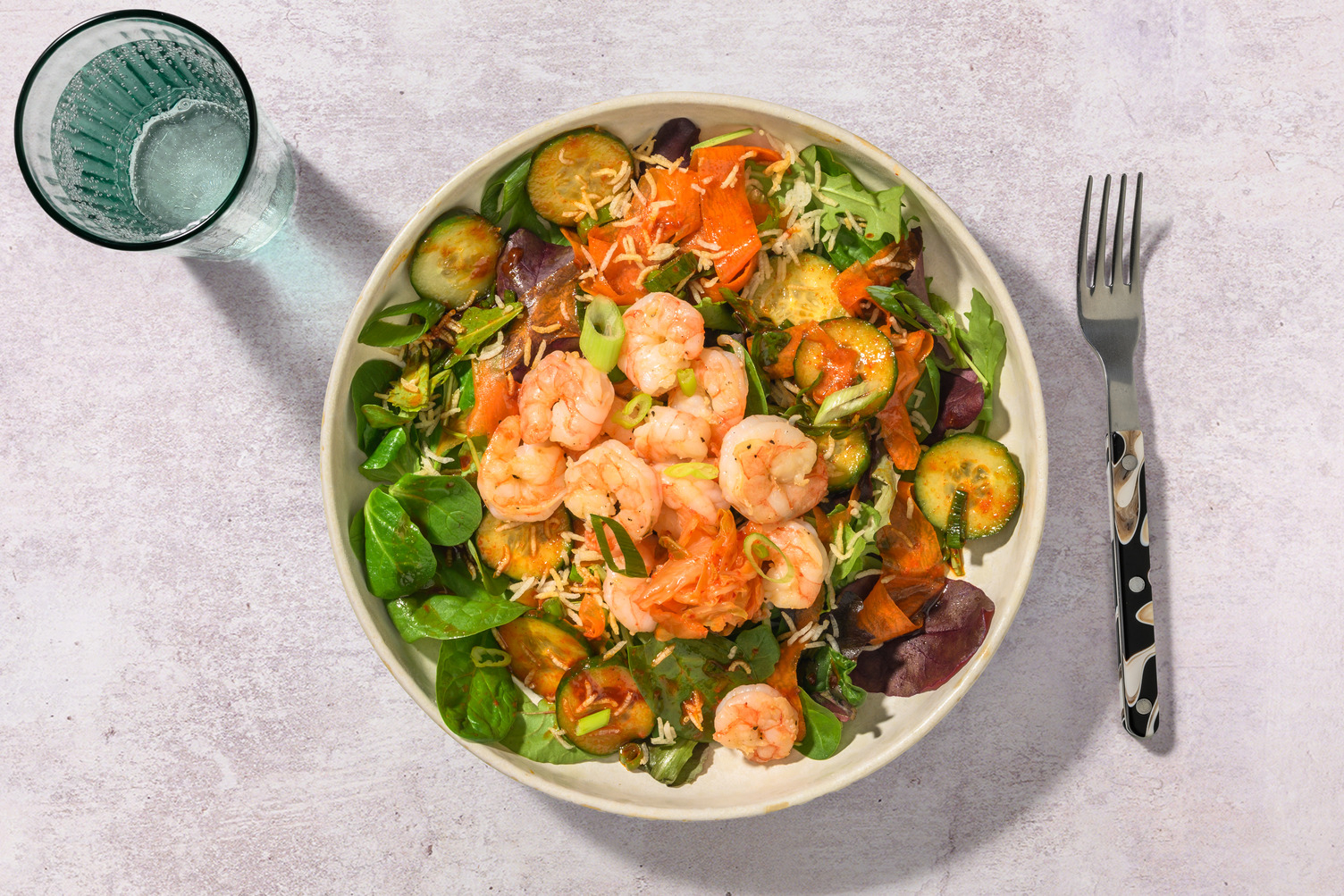 Korean Inspired Beef Rump & Crispy Rice Salad