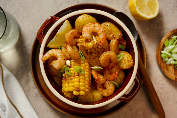 One-Pot Old Bay Spiced Salmon Boil 
