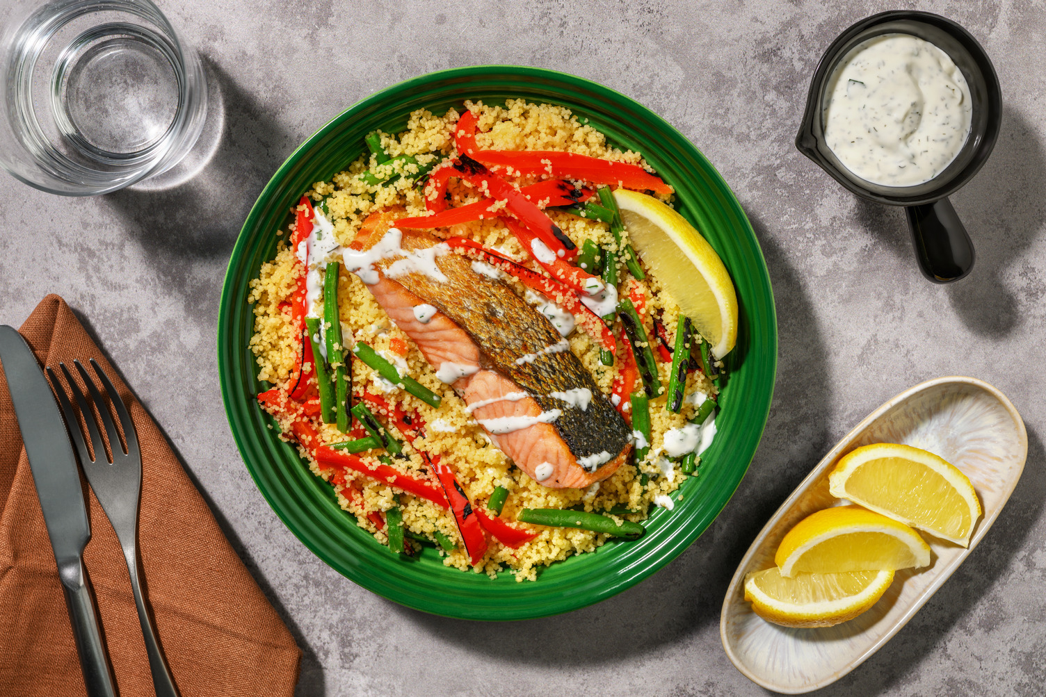 Quick Seared Chicken & Veggie Couscous Bowl