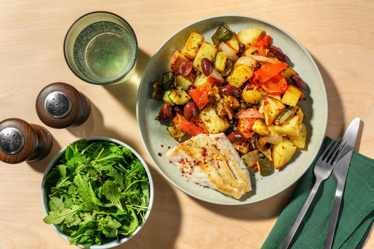 Italian-Style Double Barramundi & Veggie Bake