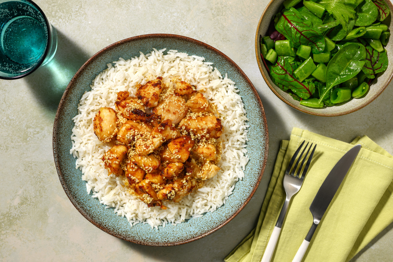 Orange Sesame Chicken & Rapid Rice