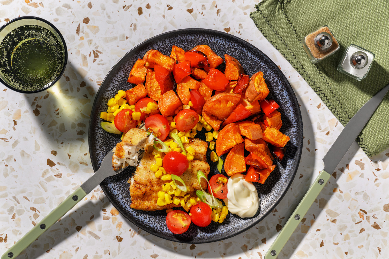 Mexican-Spiced Salmon & Roast Veg Toss