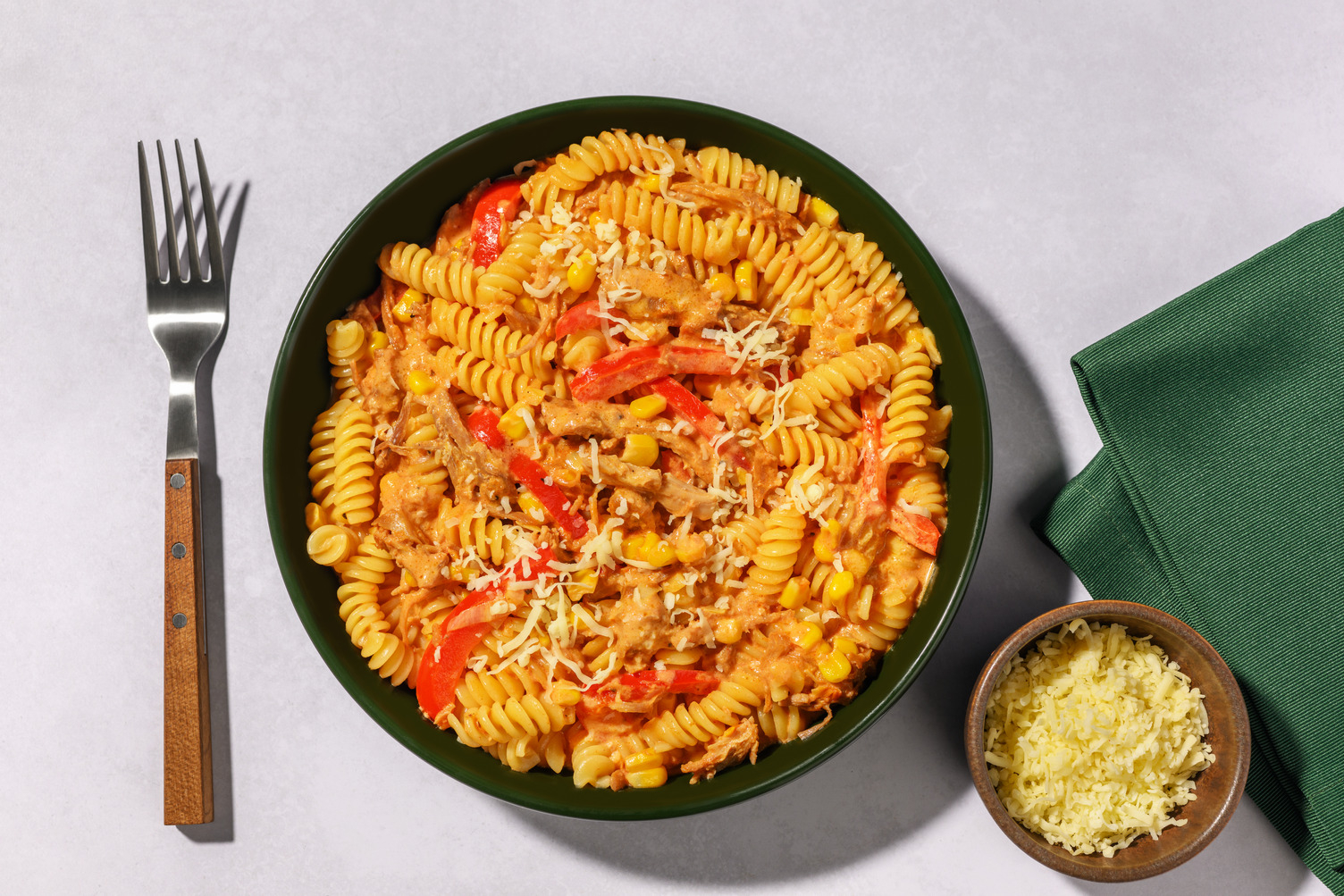 Creamy Tex-Mex Lamb Fusilli