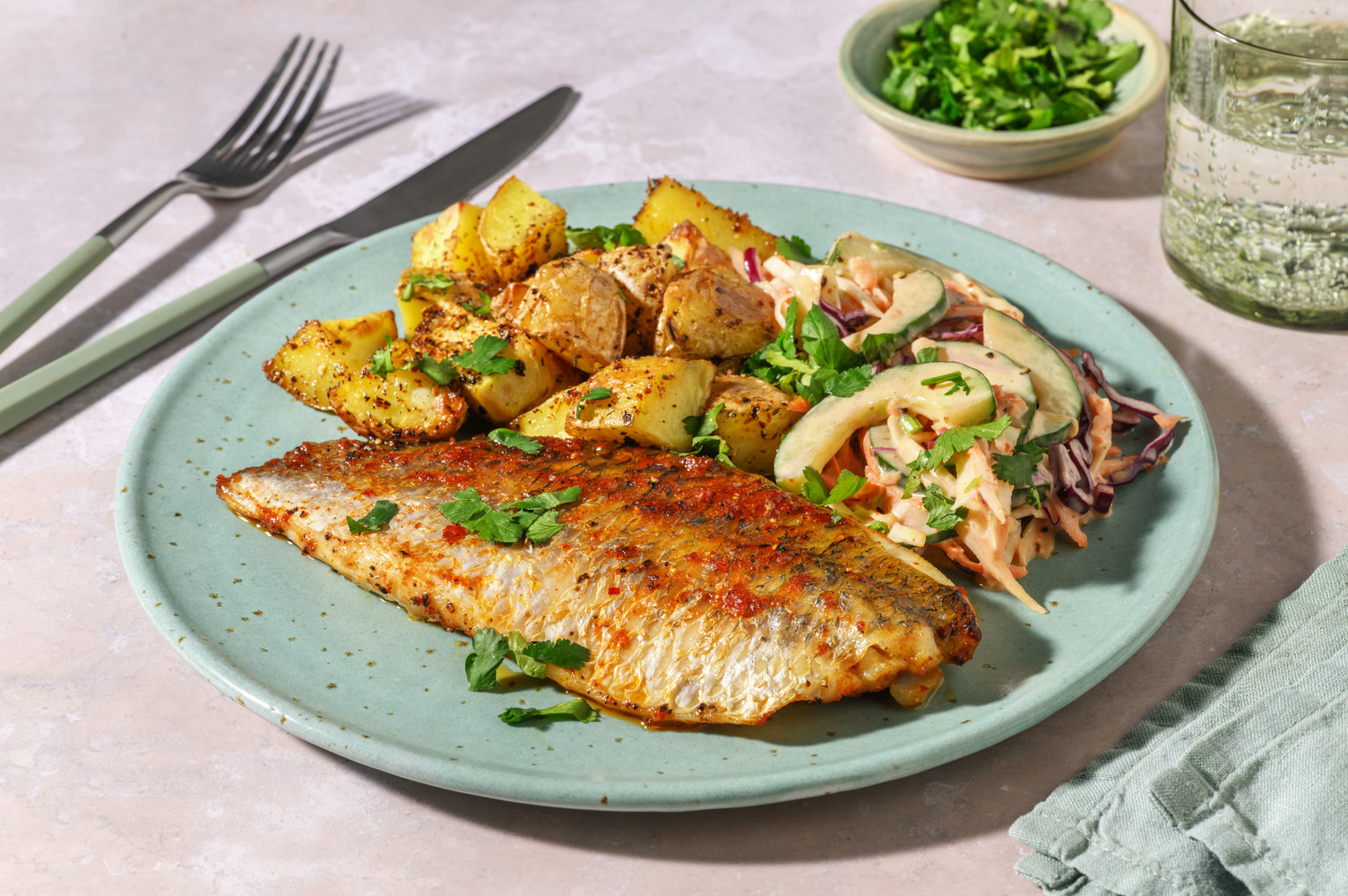 Sambal-Spiced Salmon & Seasoned Potato