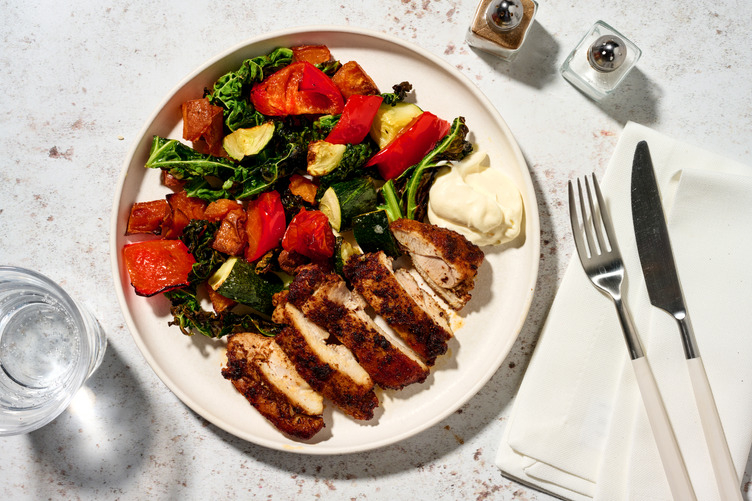 Smokey Honey-Chipotle Chicken & Kale Toss