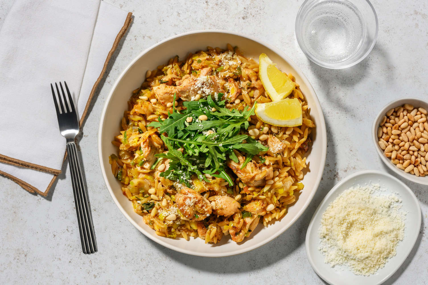 Baked Double Italian Chicken & Leek Risoni