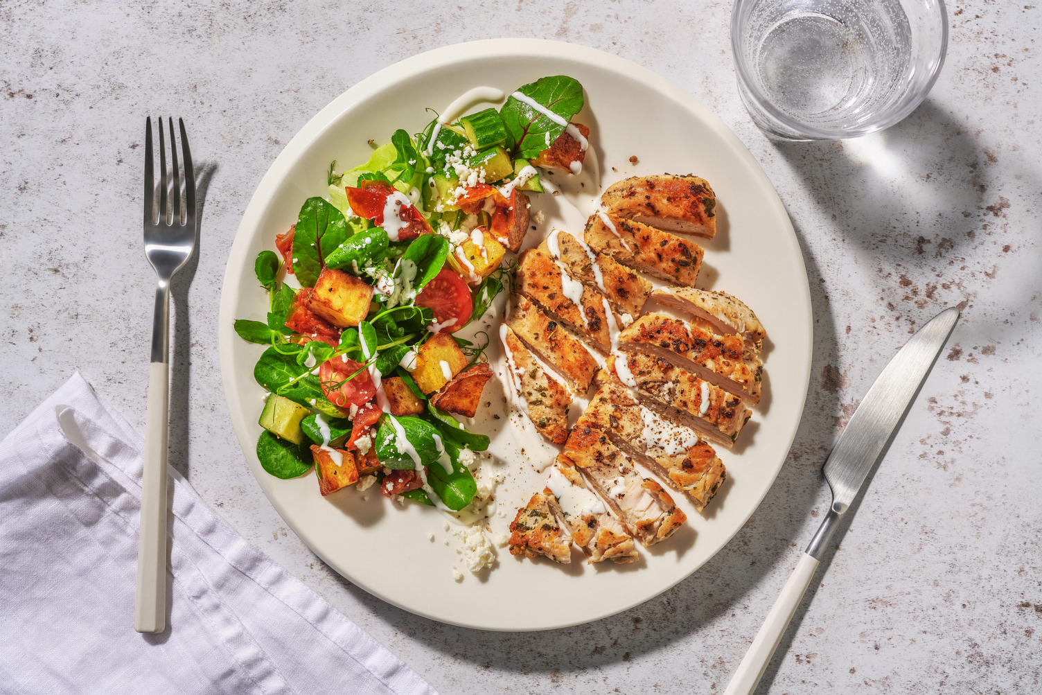 Greek-Style Beef & Tomato Medley Salad