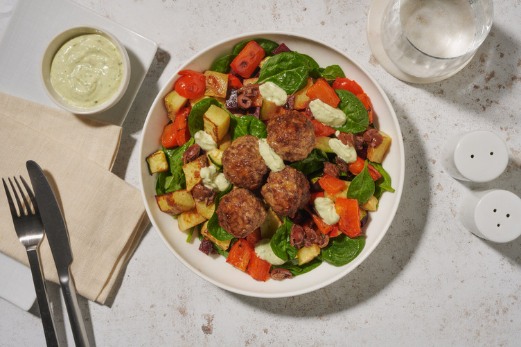 Mediterranean Double Beef Meatballs & Roast Veg